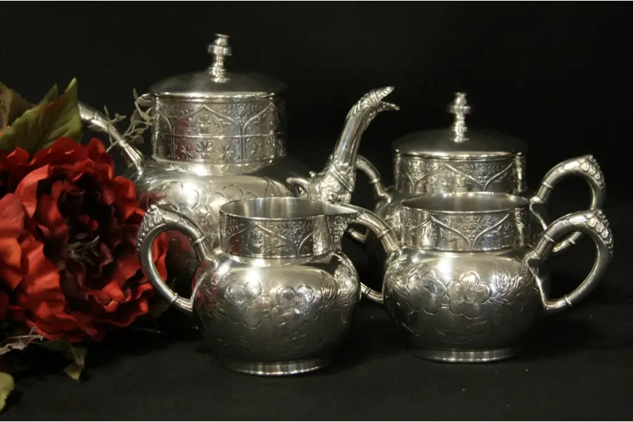 Photo of Silverplate Antique 1880 Toronto 4 Pc. Tea or Coffee Set