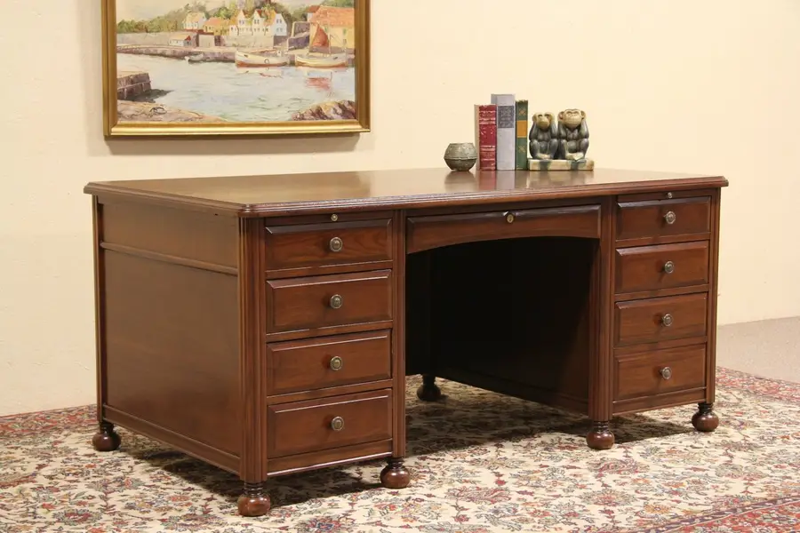 Photo of Executive Walnut 1930 Desk, Lincoln Chicago