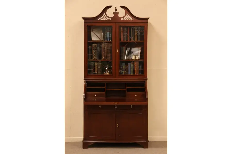 Photo of Classic Secretary Desk, Bookcase Top