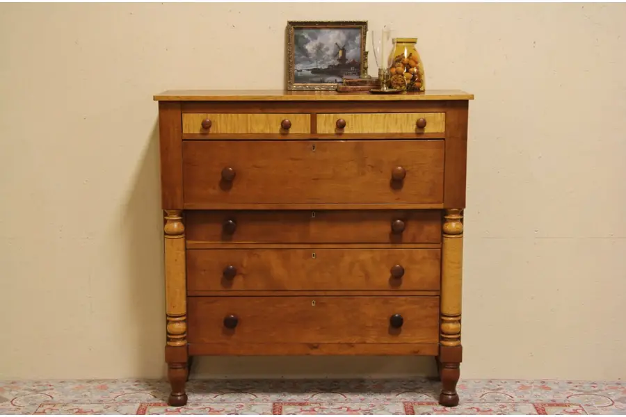 Photo of Empire Cherry & Tiger Maple Chest or Console