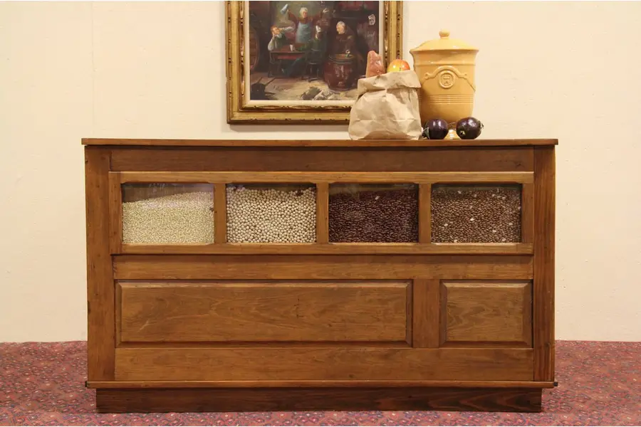 Photo of Country Store Pine Seed Cabinet 1900 Counter