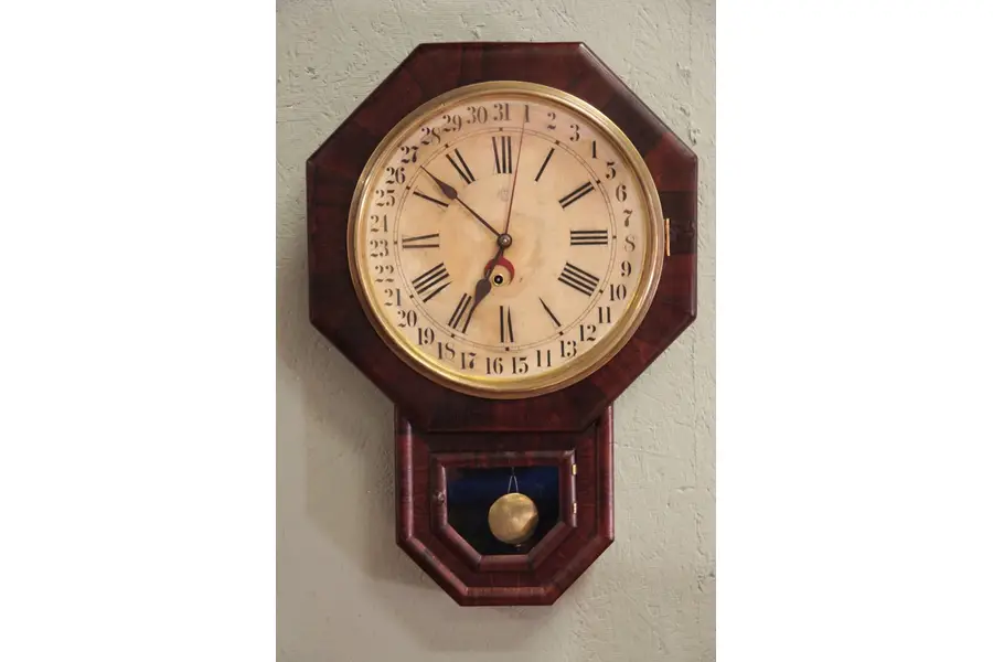 Photo of Victorian Rosewood Waterbury Calendar Clock
