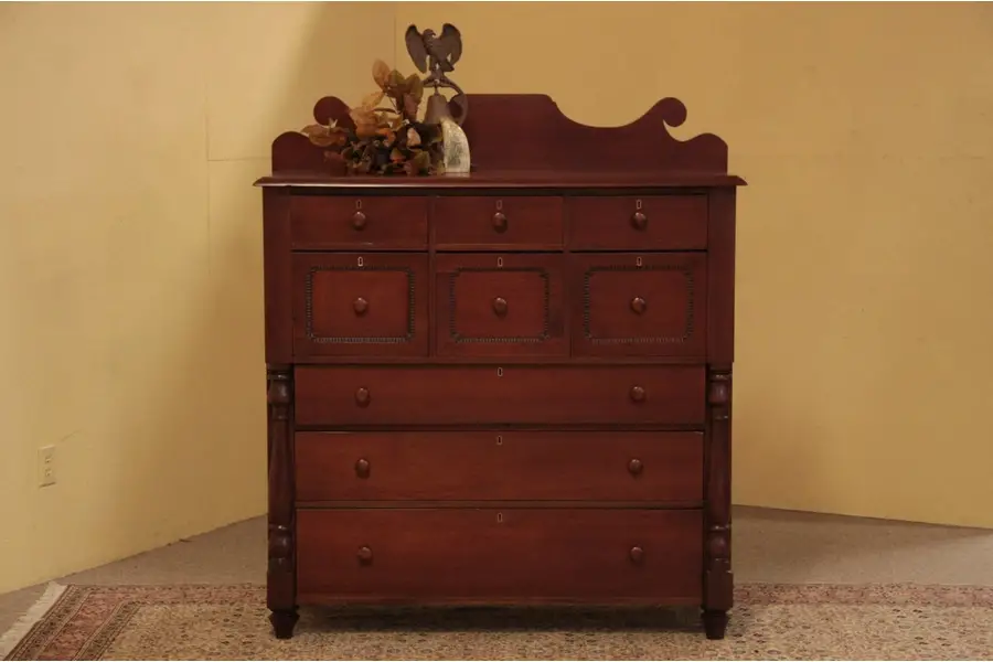 Photo of New England 9 Drawer Chest or Dresser
