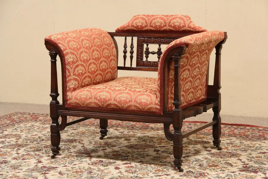 Photo of Victorian Eastlake 1890 Antique Parlor Chair
