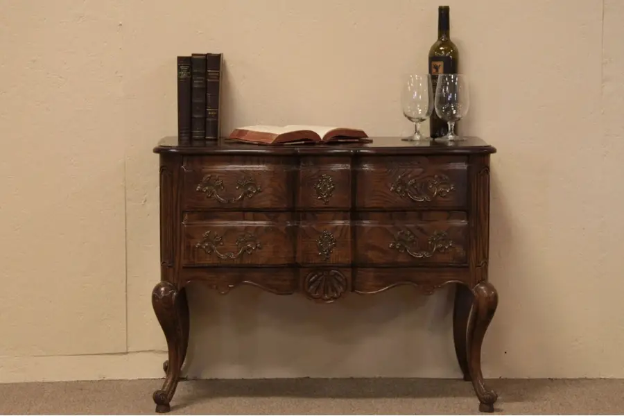 Photo of Baker Oak & Burl Country French Chest