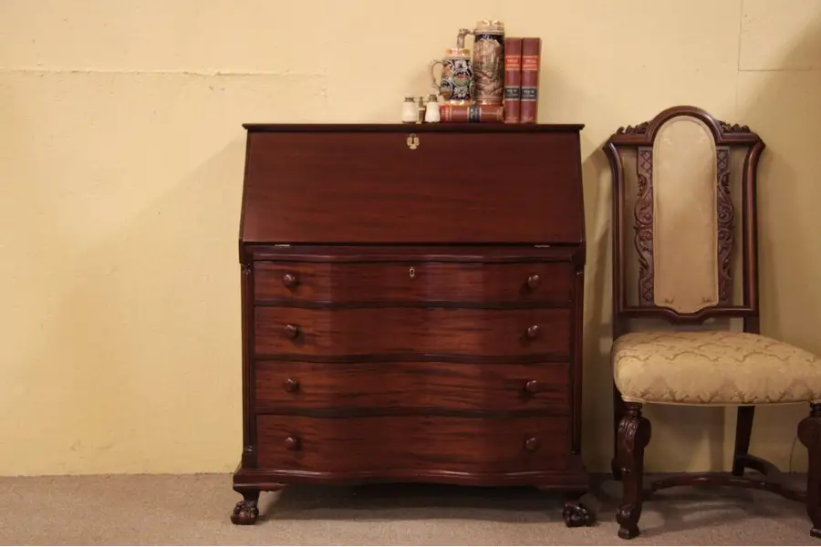 Photo of Georgian Mahogany 1930's Secretary Desk