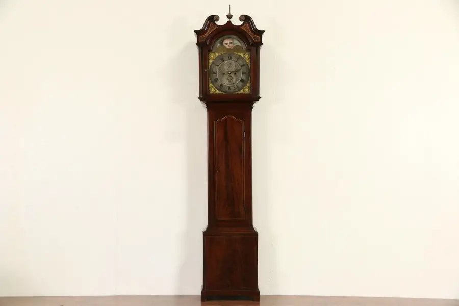 Photo of Bailey Banks & Biddle Philadelphia Signed 1880's Long Case Grandfather Clock