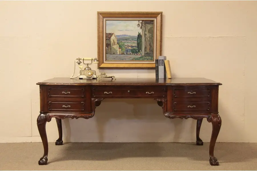 Photo of Georgian Carved 1925 Writing Desk