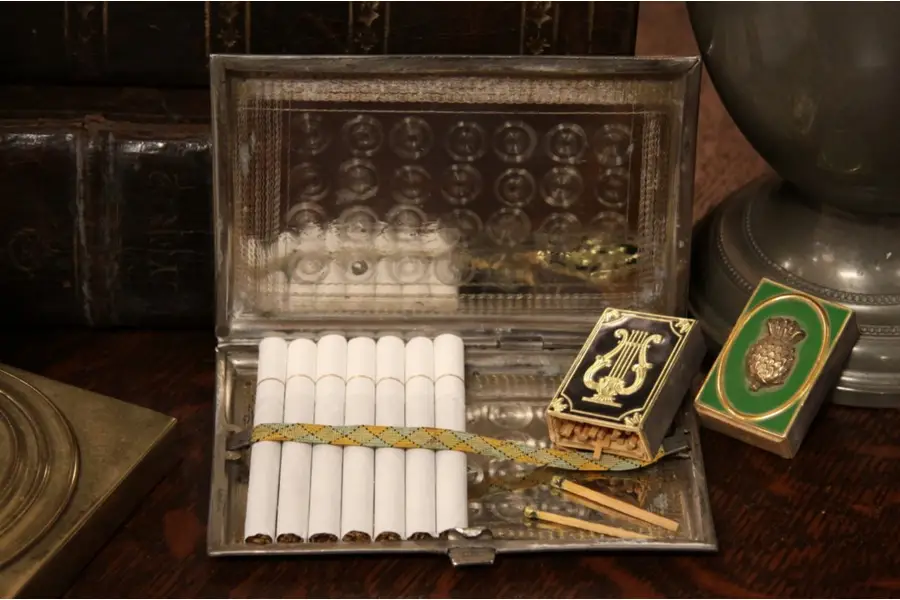 Photo of Engraved Cigarette Case, India Map