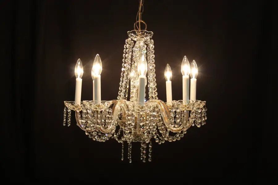 Photo of Strass Crystal 8 Candle Chandelier