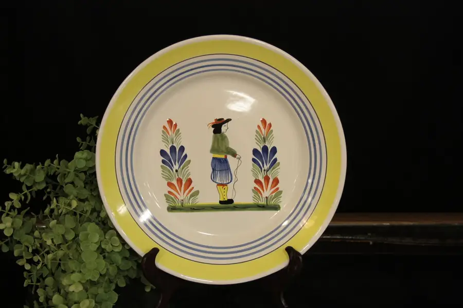 Photo of Henriot Quimper French 12 1/2" Chop or Serving Plate