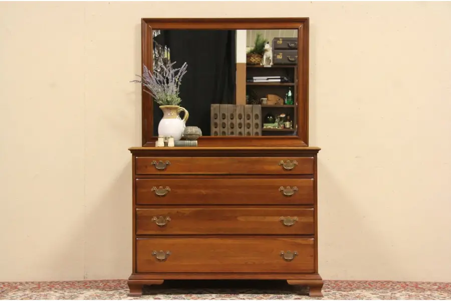 Photo of Cherry Chest of Drawers or Dresser signed Welsh Valley by Thomasville