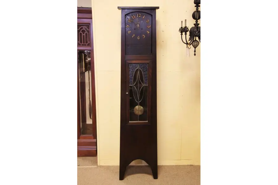 Photo of Arts & Crafts Mission Oak Tall Grandfather Clock