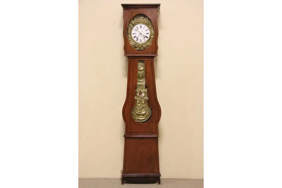 Photo of French Normandy 1880 Antique Morbier Tall Case Grandfather Clock
