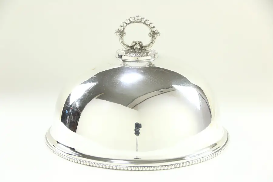 Photo of Silverplate Antique Plate Size Serving Dome
