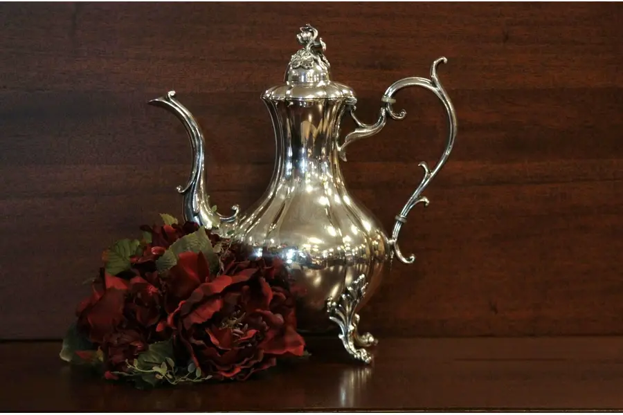 Photo of Reed & Barton Melon Silverplate Coffee Pot