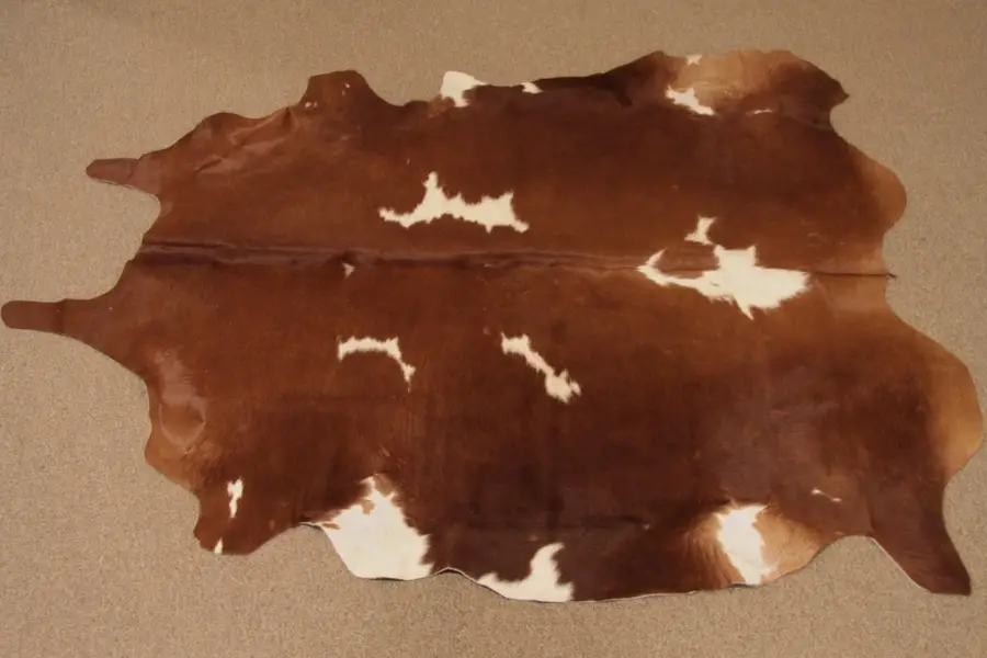 Photo of Brown & White Cowhide Rug, Hanging or Throw
