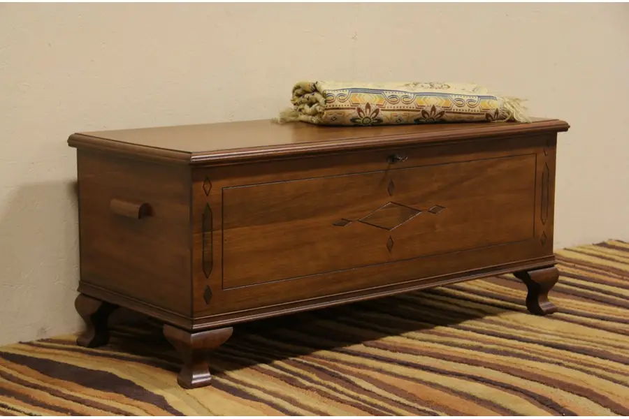 Photo of Cedar Lined 1940 Vintage Chest or Bench