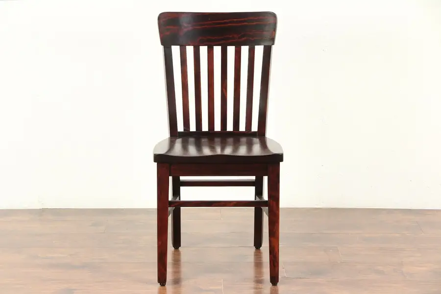 Photo of Mahogany & Birch Antique 1920 Office, Library or Desk Chair