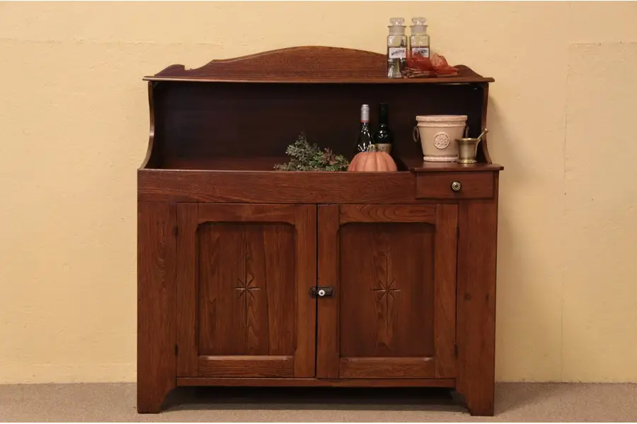 Photo of Victorian Eastlake Antique Dry Sink