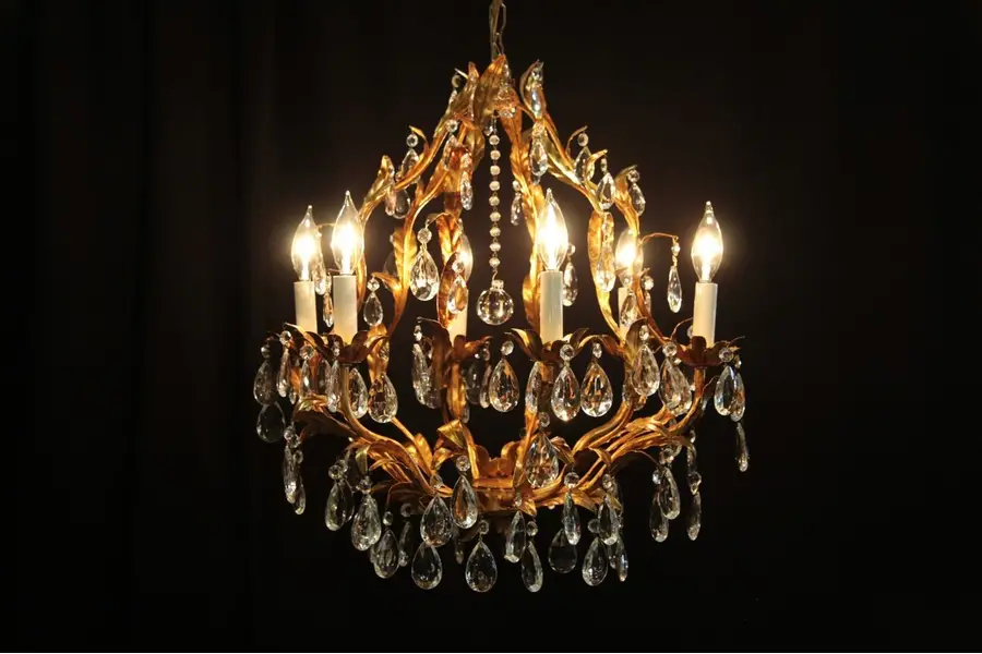 Photo of Florentine Gold Italian 5 Candle Chandelier