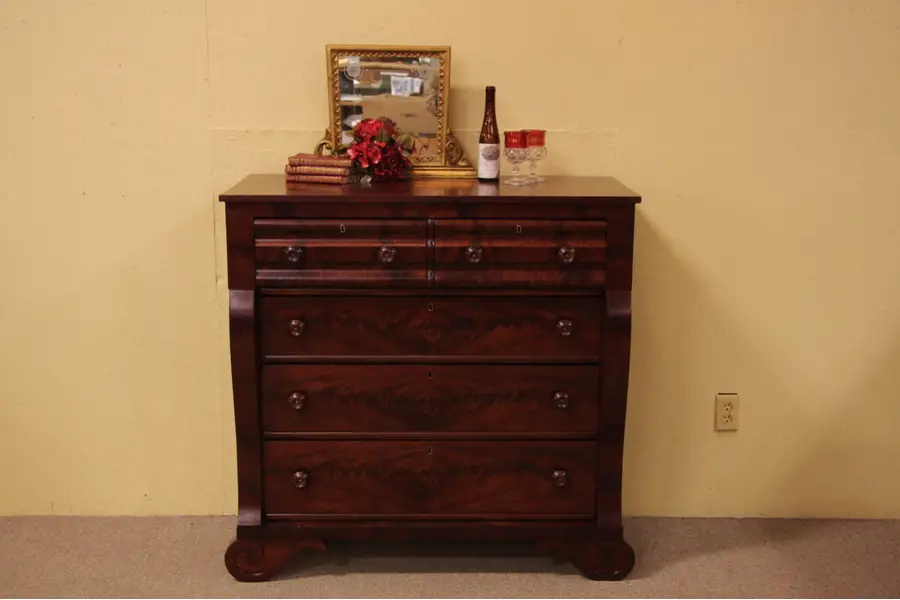 Photo of Empire Flame Mahogany 1835 Chest or Dresser