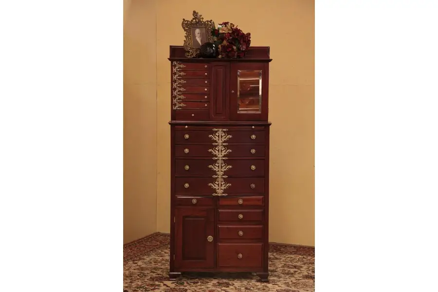 Photo of Victorian Dental, Jewelry or Collector's Cabinet