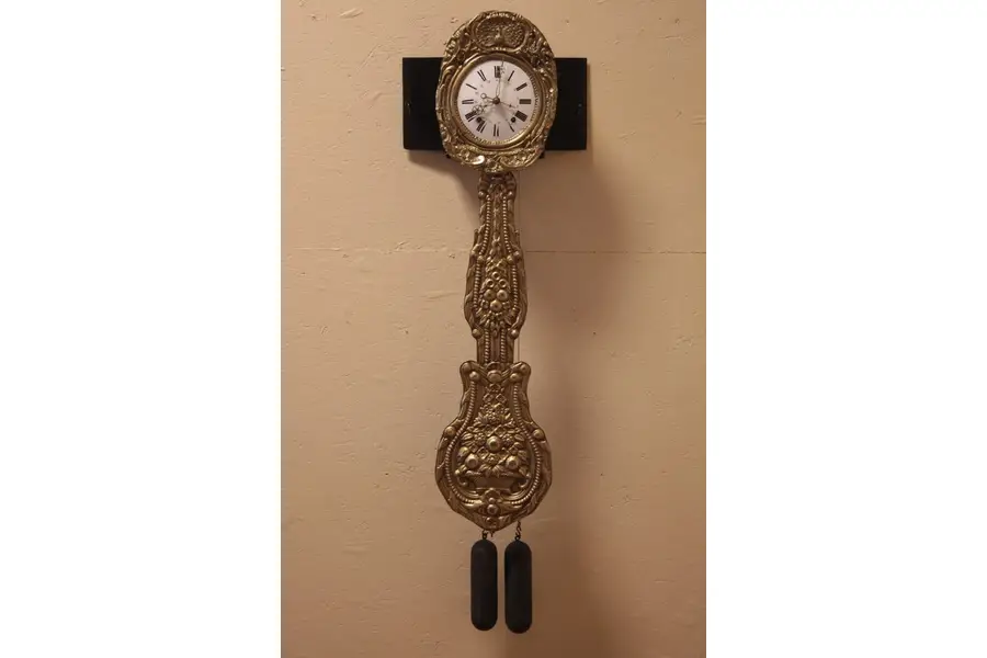 Photo of French Country Wag-on-the-Wall Morbier Antique Clock