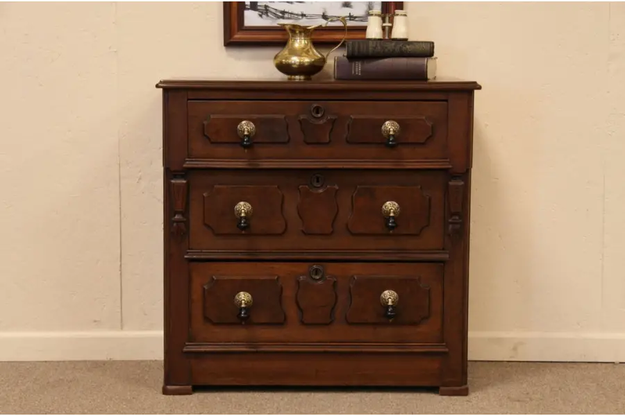 Photo of Victorian 1870's Antique Chest or Commode