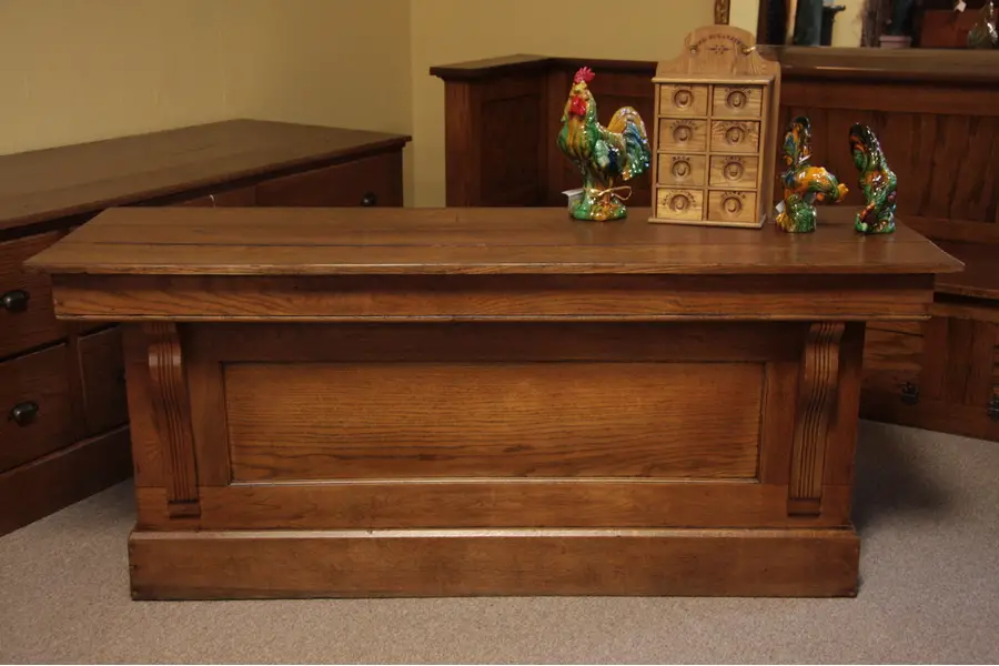 Photo of Country Store Antique 6' Oak Counter or Island