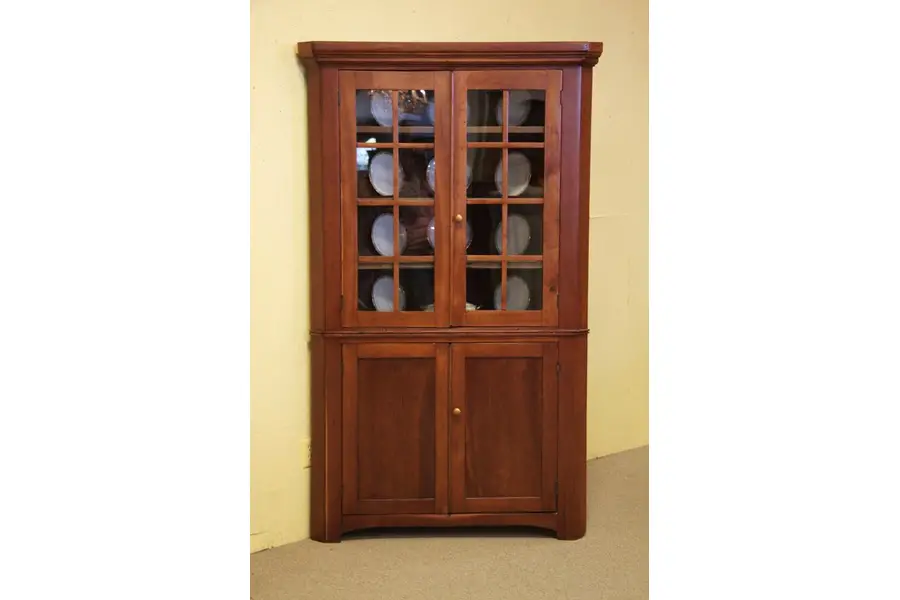 Photo of Pennsylvania Antique Cherry Corner Cupboard