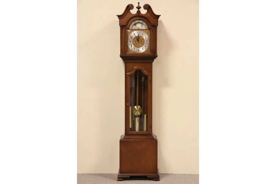 Photo of Colonial Cherry Tall Case or Grandfather Clock