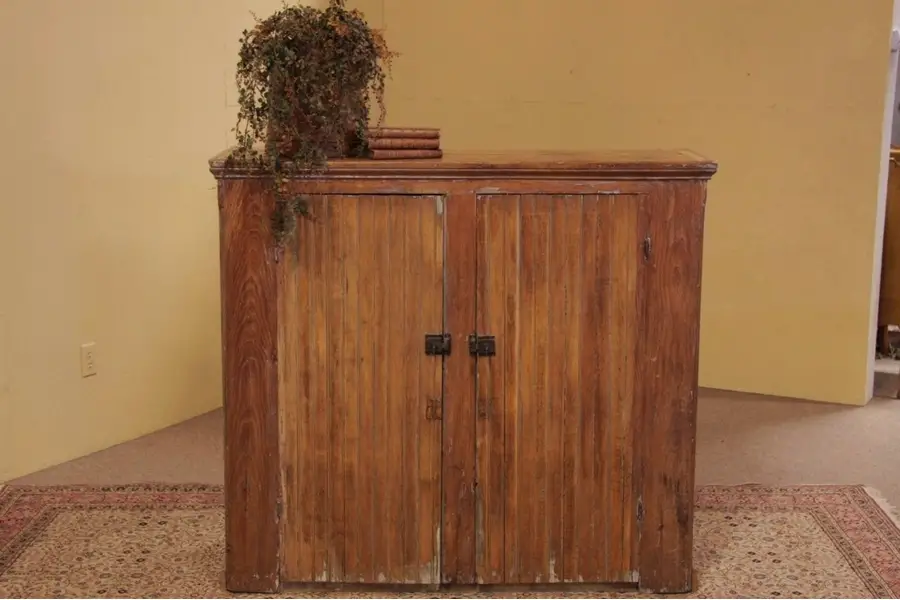 Photo of Country Pine Cupboard or Primitive Pie Safe