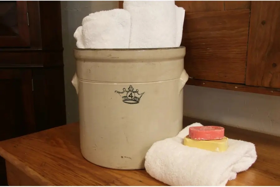 Photo of Blue Crown No. 4 Stoneware Crock