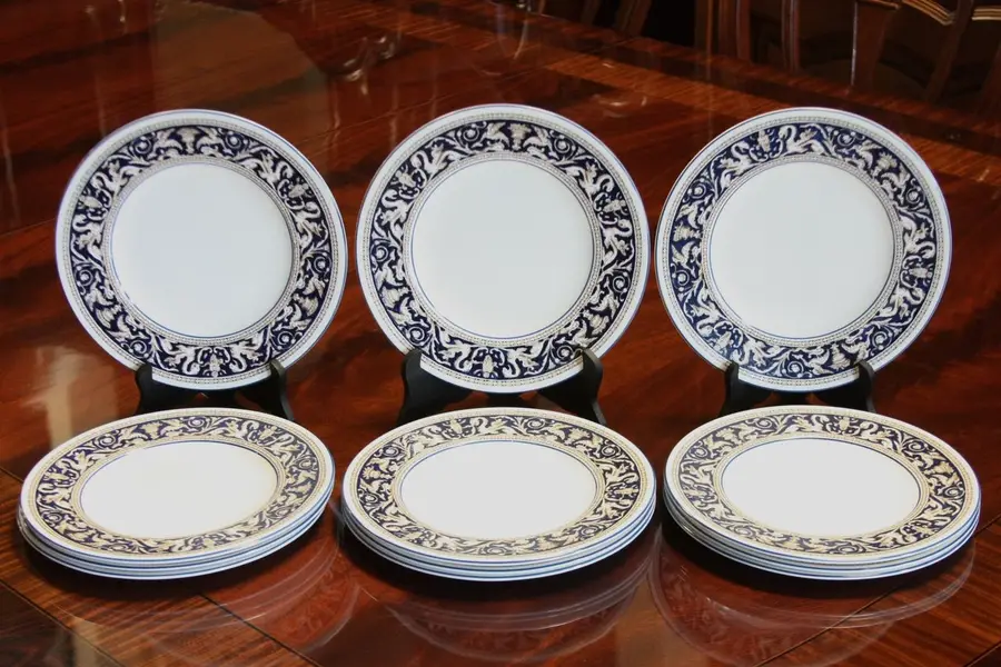Photo of Wedgwood Florentine Blue Espresso Coffee & Dessert