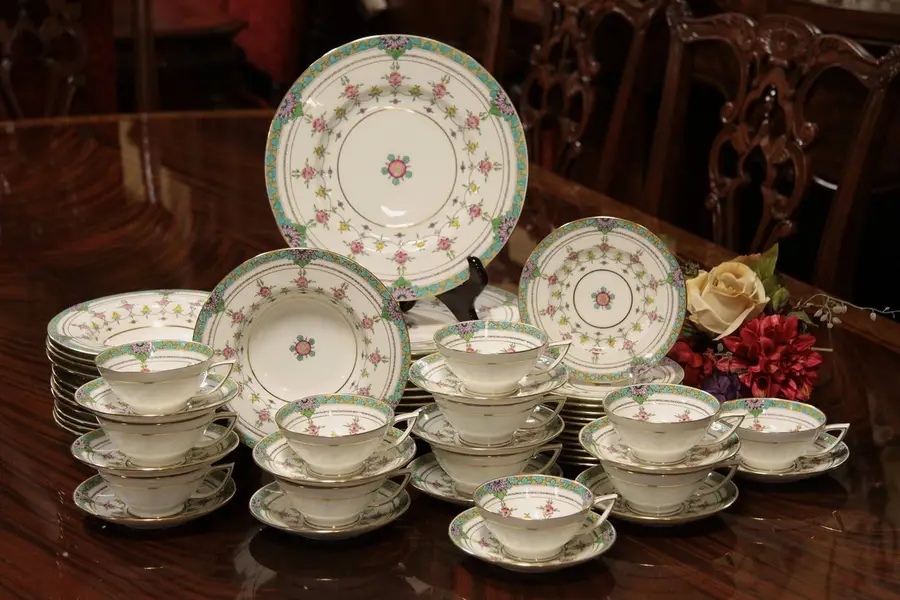 Photo of Minton Iolanthe China Service for 12, 60 Pieces