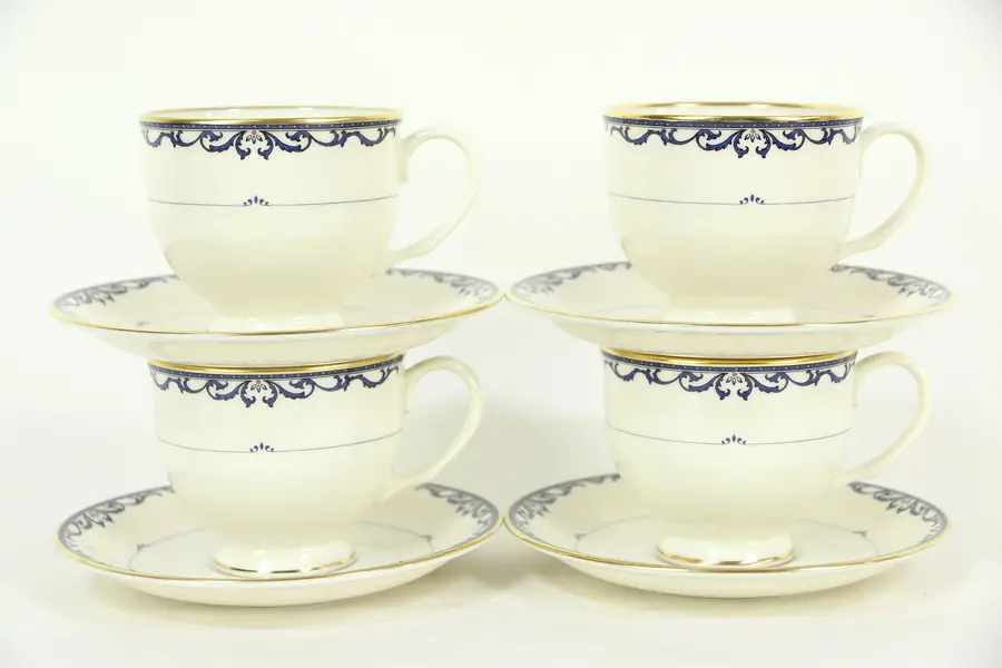Photo of Lenox Liberty Pattern Set of 4 Cups and Saucers