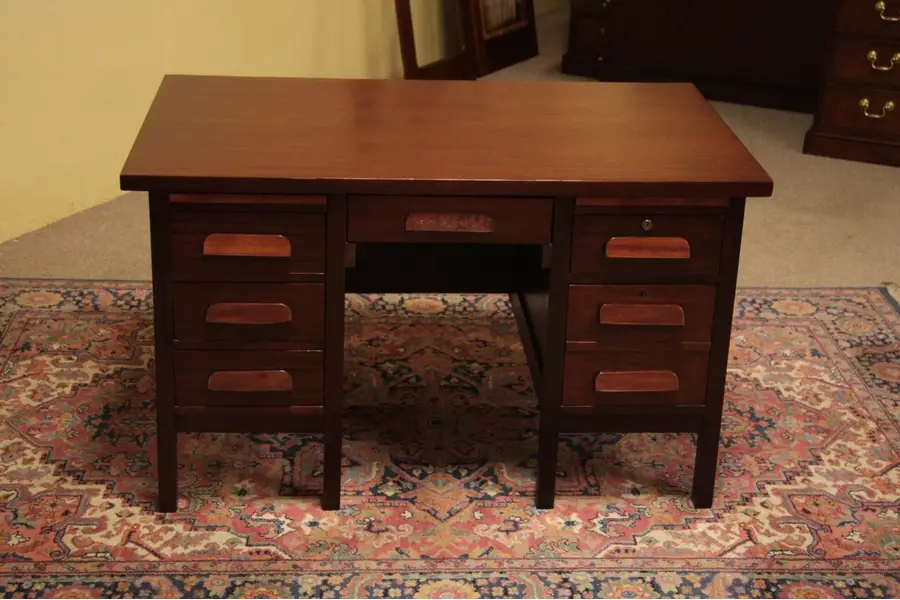 Photo of Mahogany 1900 Antique Desk, File Drawer
