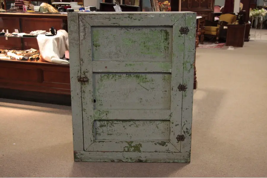 Photo of Painted Country Pine Primitive Cupboard, 1890