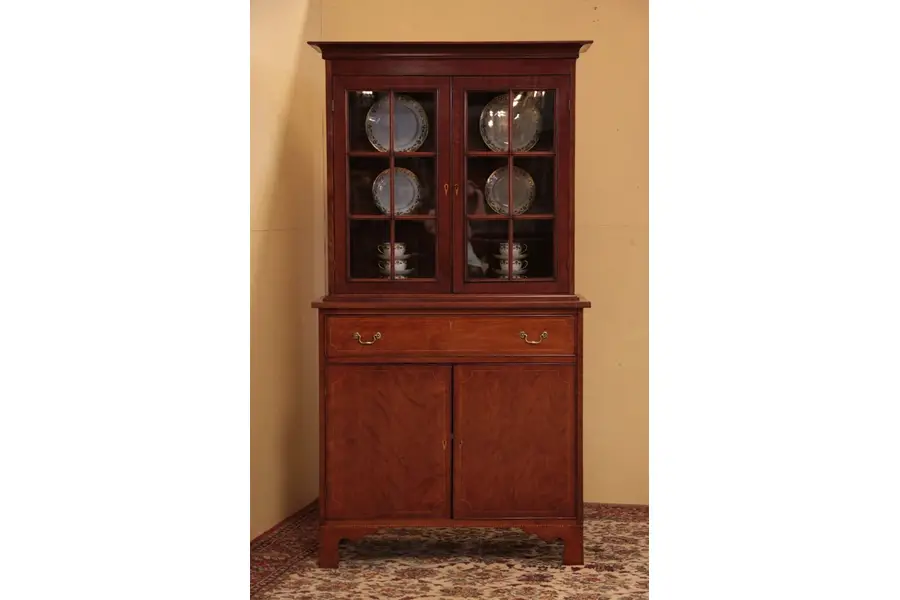Photo of Cherry Handmade China Cabinet or Bookcase