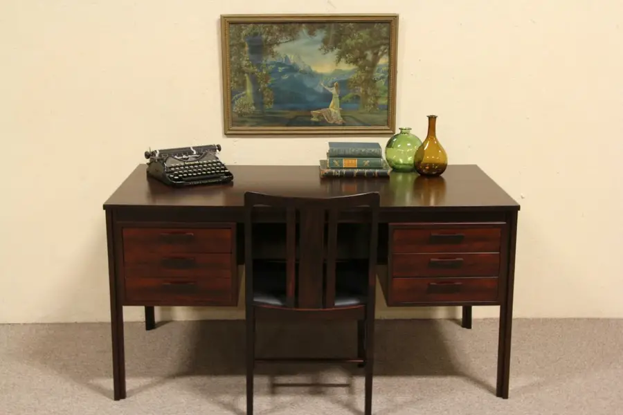 Photo of Midcentury Danish Modern Rosewood Desk & Chair