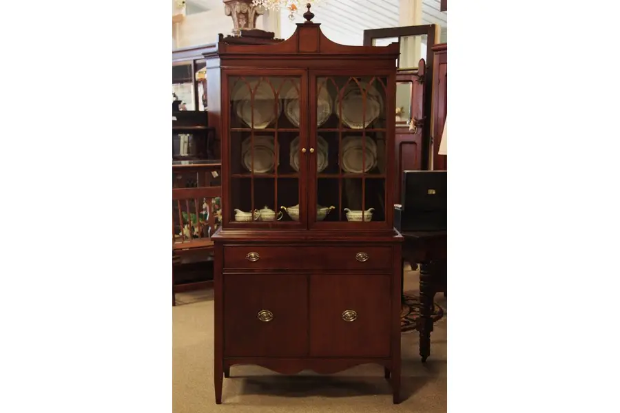 Photo of Traditional Mahogany China Cabinet or Bookcase