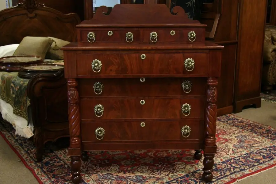 Photo of Sheraton New England Mahogany Antique Dresser