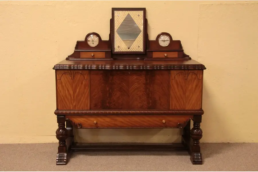 Photo of Cedar Chest, 1940 Roos Clock & Mirror