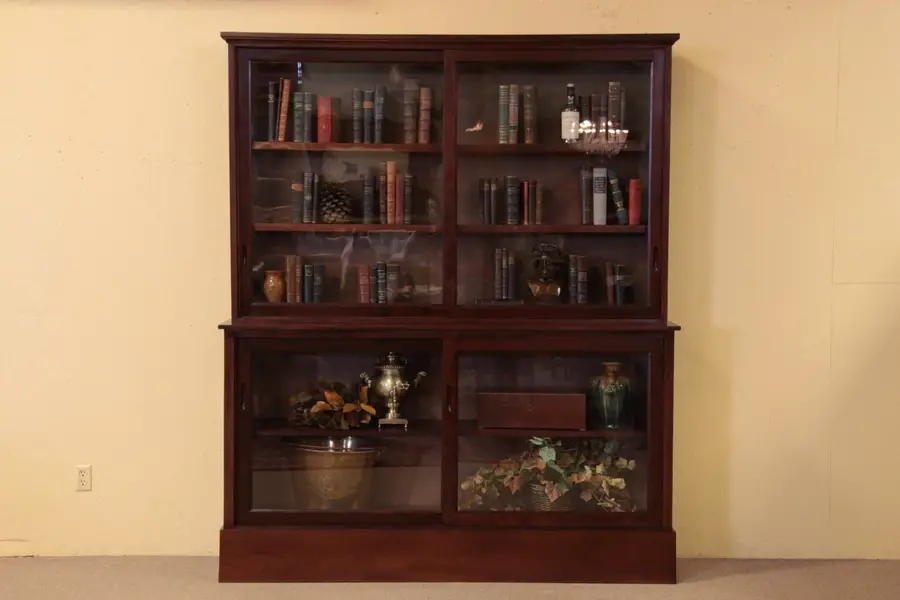 Photo of Display Cabinet or Bookcase, Sliding Glass Doors