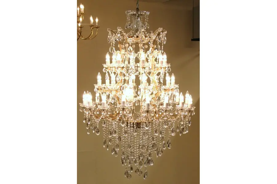 Photo of Marie Therese 36 Candle 5' Tall Chandelier