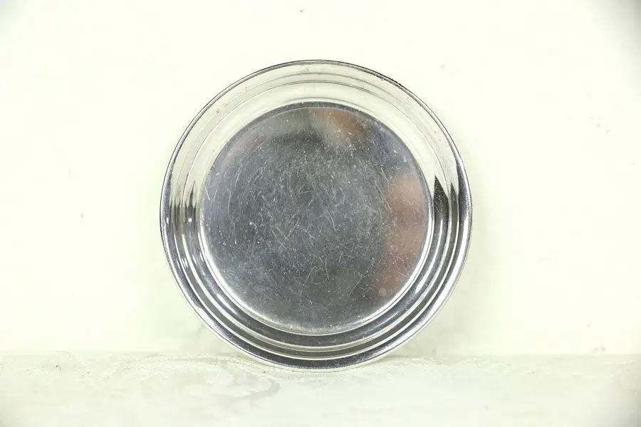 Photo of Sterling Silver 2 5/8" Vintage Butter Chip or Pin Tray