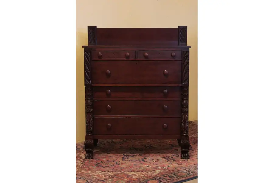 Photo of Cherry New York 1835 Acanthus Carved Chest