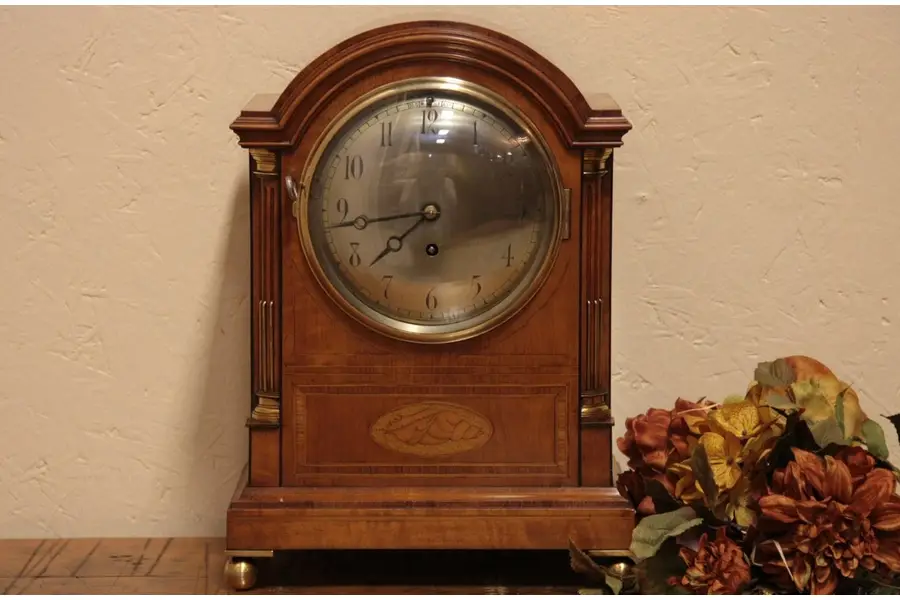 Photo of Georgian Antique 1800 Fusee Mantle Clock