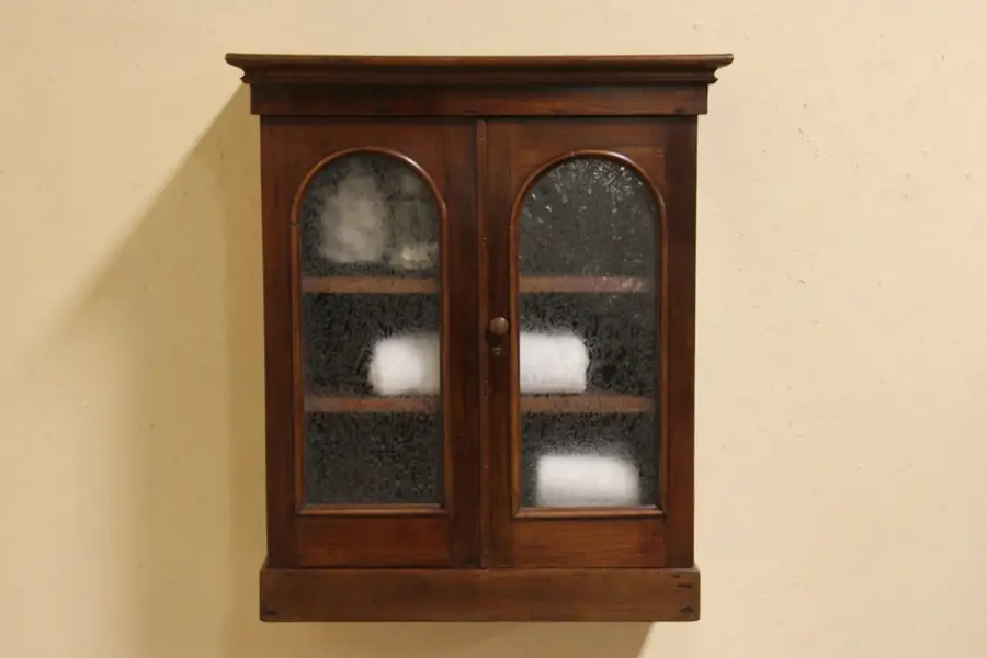 Photo of Bookcase Counter Top or Hanging Cupboard, 1860 Walnut